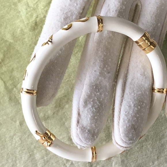 VTG Sterling Inlay Bracelet & Earring Set Ivory - Picture 4 of 7